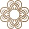 Ekena Millwork Cohen Wood Fretwork Pierced Ceiling Medallion, Red Oak, 20"OD x 6 7/8"ID x 1/4"T CMWP20X20X0250CORO - alternate 4